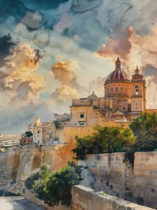 Puesta de sol Castle