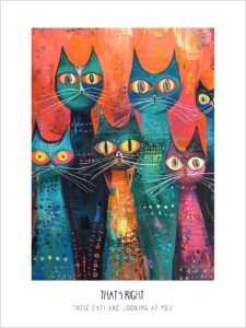 The Colorful Danza of Cats