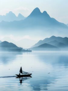 Misty Fisherman's Sombra