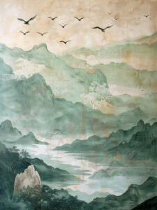 Pájaros over Mountains and Rivers