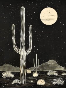 Desierto Wonderland Beneath the Starry Noche