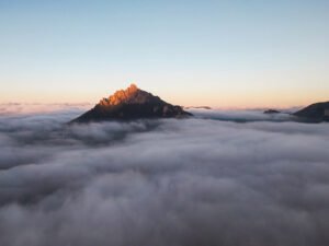 Lone Peak in the Mar of Nubes