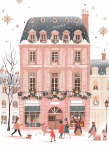 Christmas Calle in Paris Style B