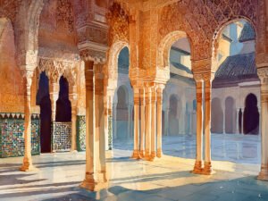 Arcade of the Setting Glow