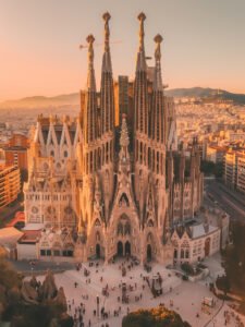 Twilight Homage to the Sagrada Familia