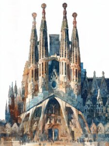 Un Ode en Acuarela a la Sagrada Familia