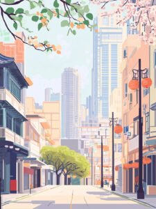 Calle de Luz Primaveral