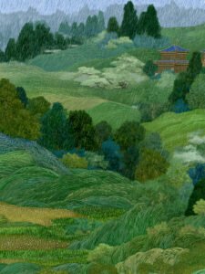 Escuchar la Lluvia en las Colinas de Primavera