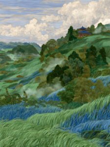 Colinas de Primavera entre Brumas