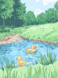 Los Patitos junto al Arroyo