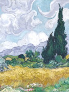 Van Gogh, *Campo de trigo con cipreses*
