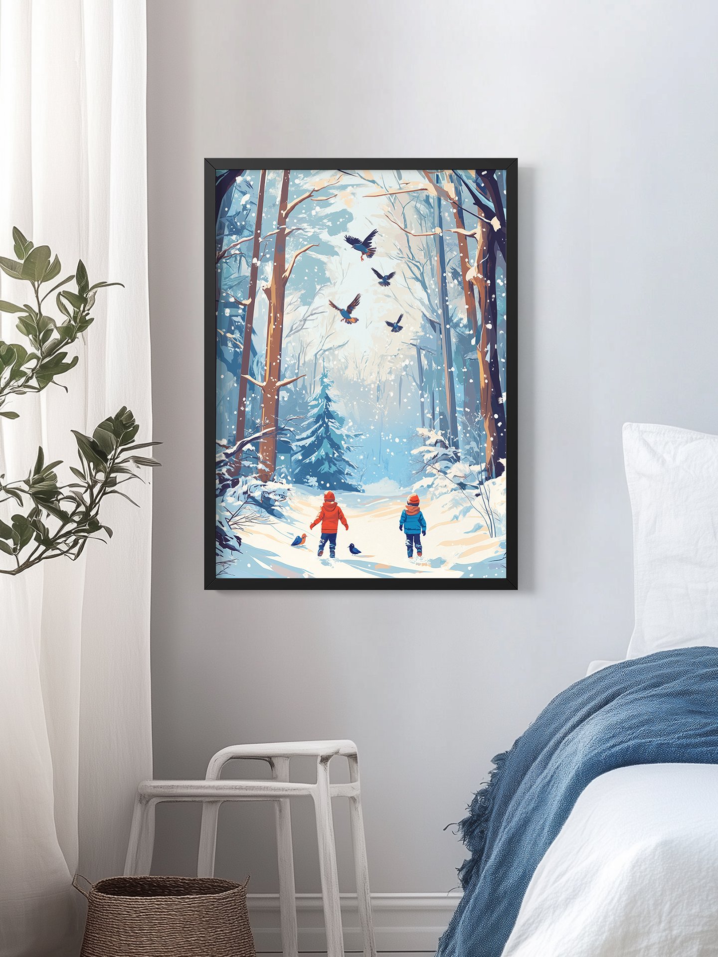 Paseo Lúdico en el Bosque Cubierto de Nieve - Imagen 2