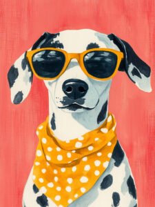 ‌La fiesta de verano del dálmata genial