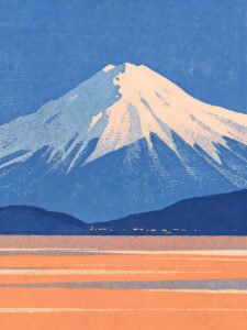 El Monte Fuji Bañado por el Resplandor Rosado